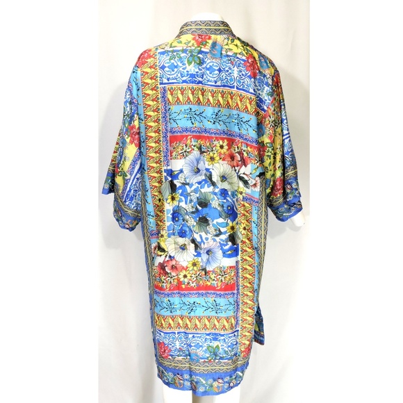 JOHNNY WAS SILK EMBROIDERY SUMMER NAMAKA KIMONO - Picture 4 of 7